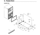 Samsung RF30KMEDBSR/AA-02 freezer door diagram