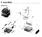 Samsung DW80K5050US/AA-00 wash asy diagram