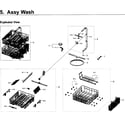 Samsung DW80K5050US/AA-00 wash asy diagram