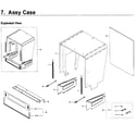 Samsung DW80K5050US/AA-00 case diagram
