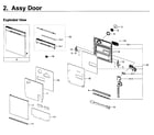 Samsung DW80K5050UW/AA-00 door diagram