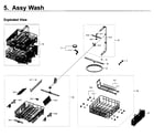 Samsung DW80K5050UW/AA-00 wash asy diagram