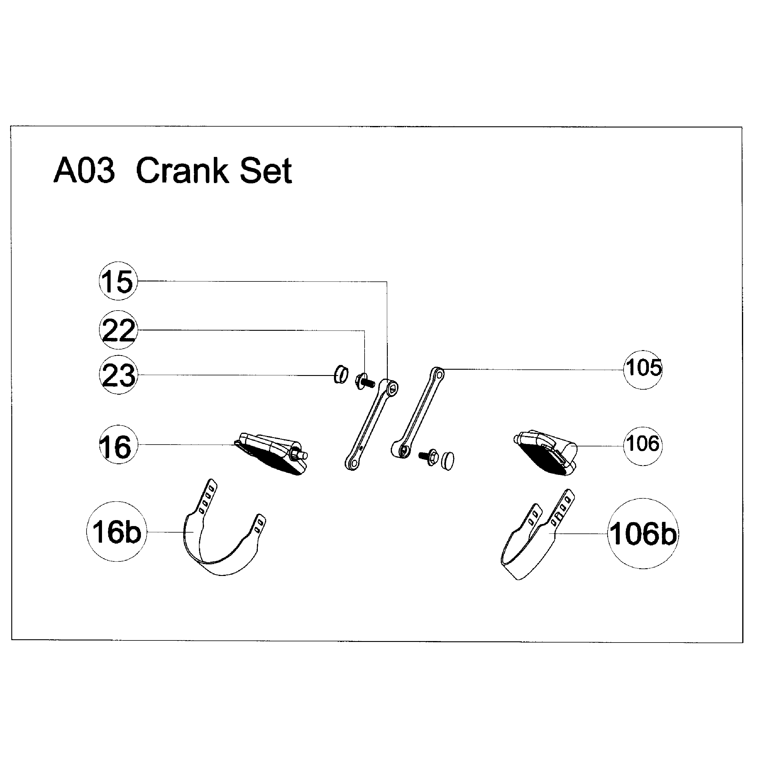 Crank set