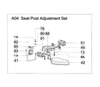 AFG 7.3AR seat post adjustment diagram