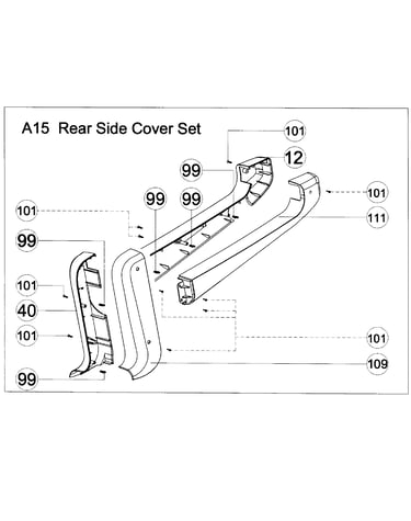 Rear side cover