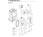 Samsung RF28JBEDBSR/AA-04 refrigerator door l diagram