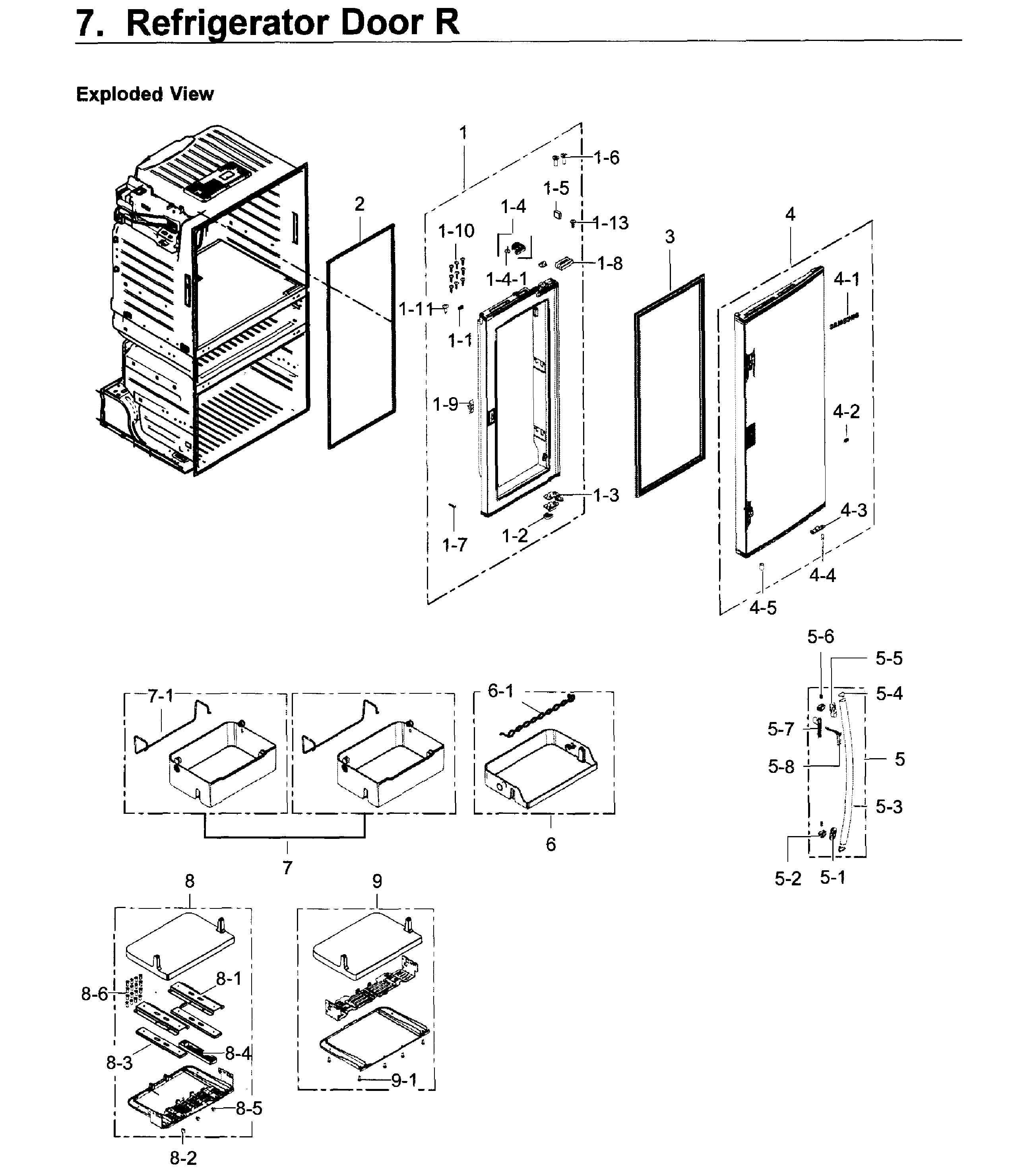 Refrigerator door r