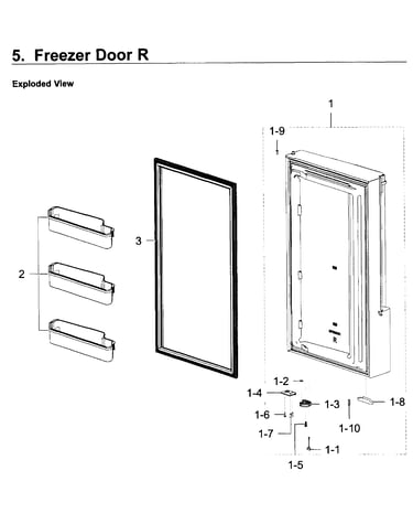 Freezer door r