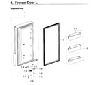 Samsung RF22K9381SG/AA-00 freezer door l diagram