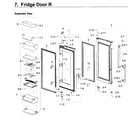 Samsung RF22K9381SG/AA-00 fridge door r diagram