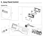 Samsung WF350ANP/XAA-00 control panel diagram