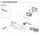 Samsung WF350ANP/XAA-01 control panel diagram