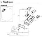 Samsung WF350ANP/XAA-01 drawer diagram