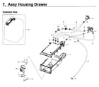 Samsung WF350ANP/XAA-02 housing drawer diagram