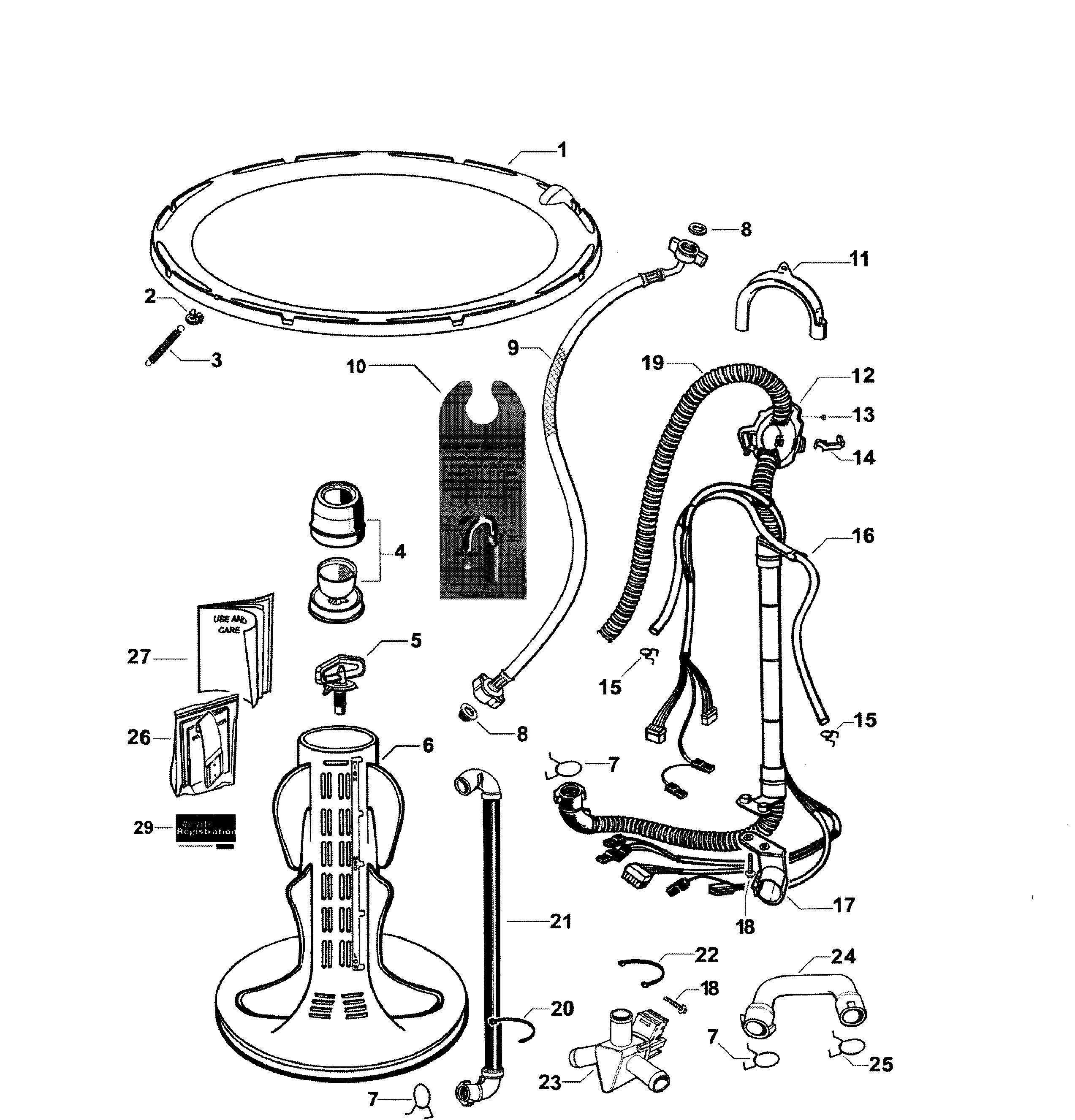 Agitator & hoses