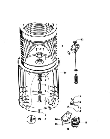 Inner/outer bowls & pump