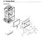 Samsung RF23HCEDBSR/AA-08 freezer door diagram