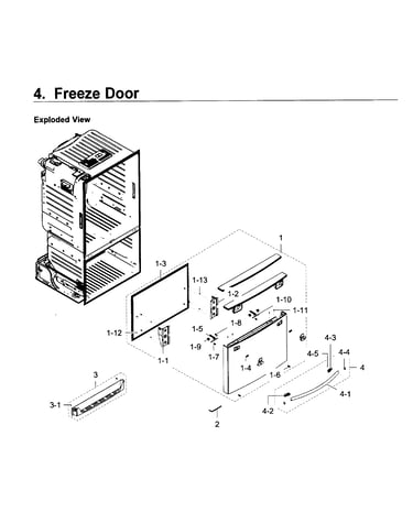 Freezer door