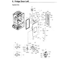 Samsung RF23HCEDBSR/AA-09 fridge door l diagram