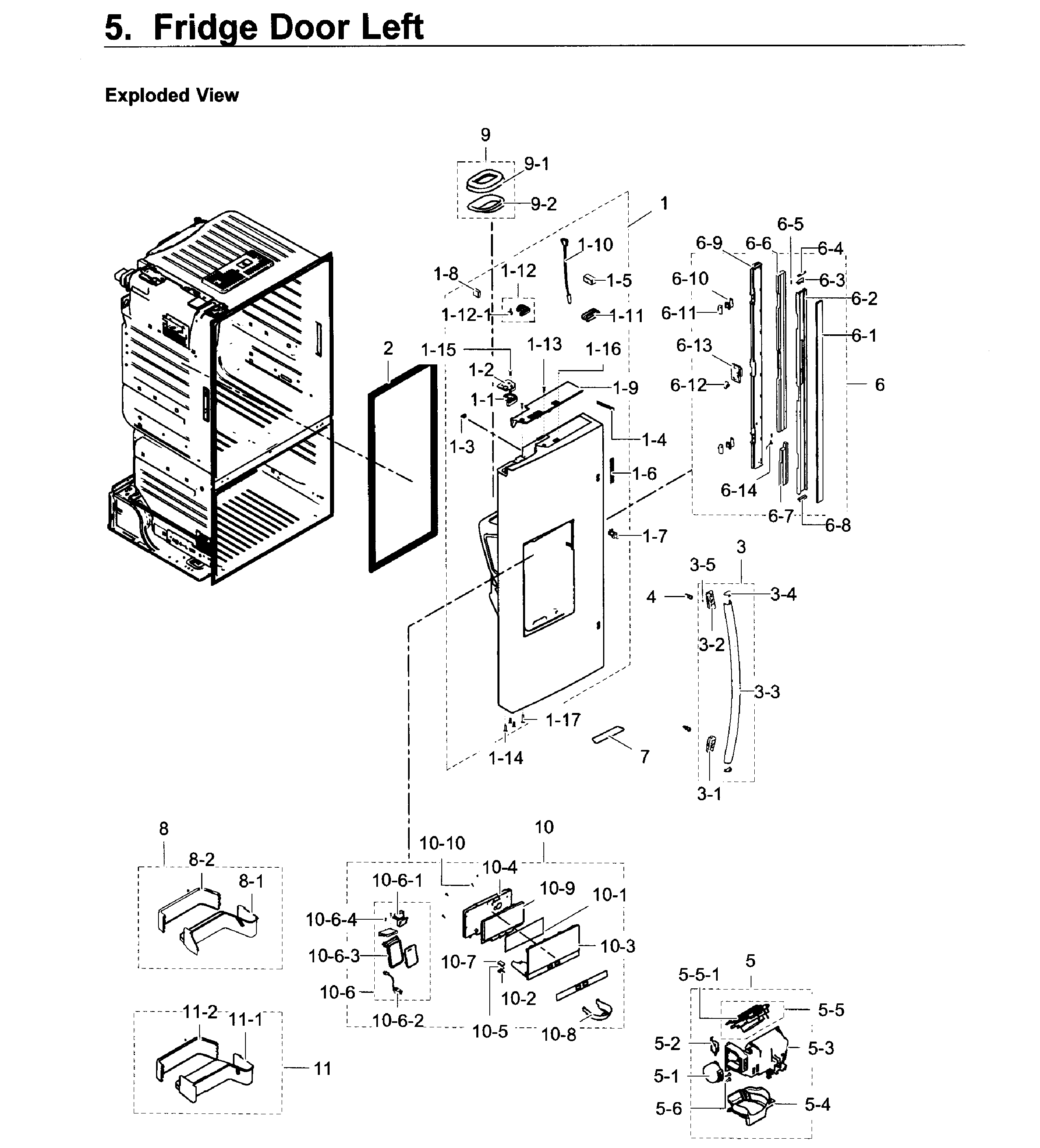 Fridge door l