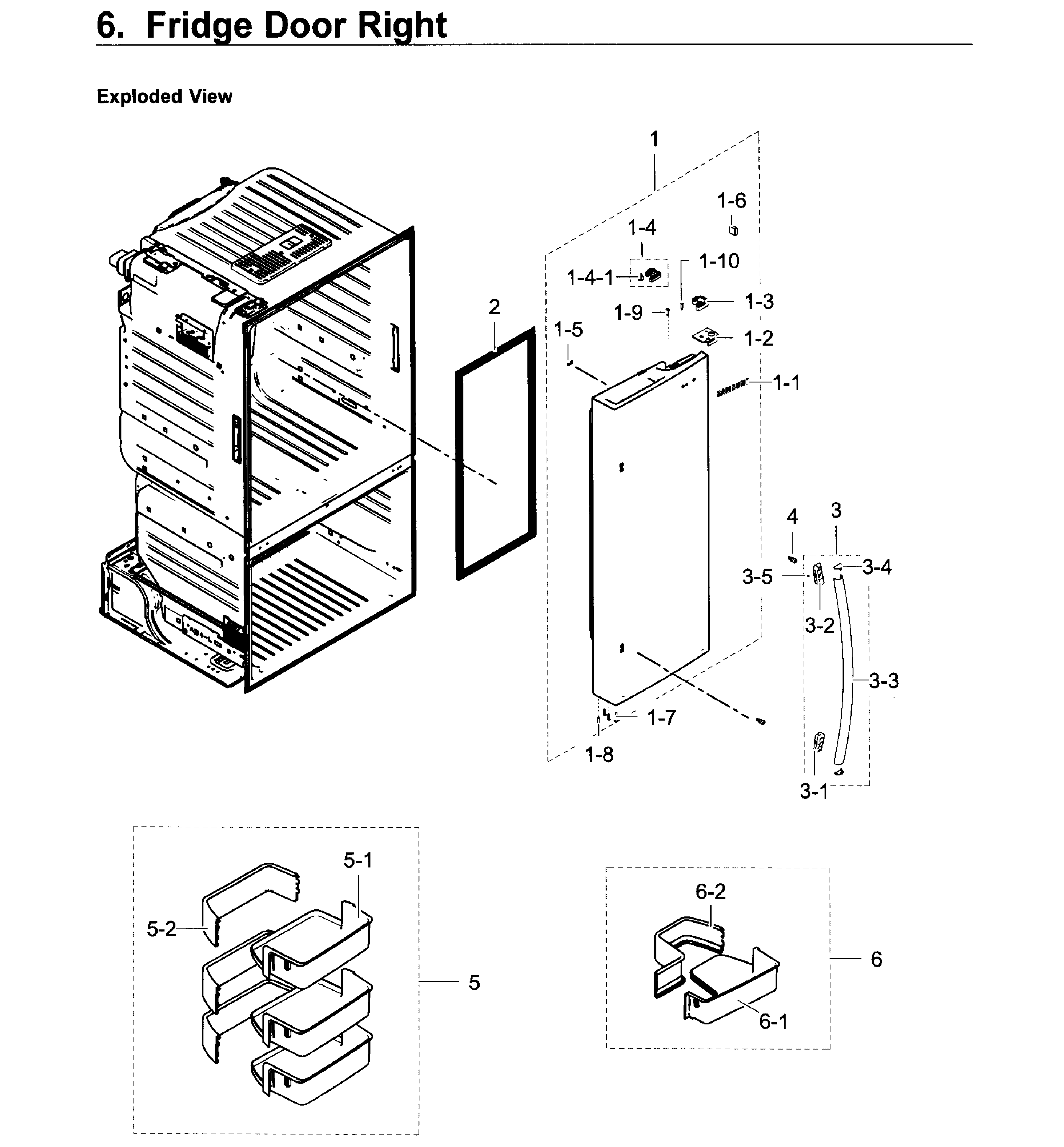 Fridge door r