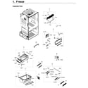 Samsung RF23HCEDBSR/AA-10 freezer / icemaker diagram