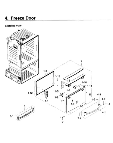 Freezer door