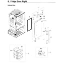 Samsung RF23HCEDBSR/AA-10 fridge door r diagram