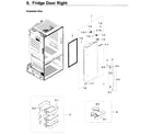 Samsung RF23HCEDBSR/AA-10 fridge door r diagram