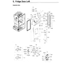 Samsung RF23HCEDBSR/AA-11 fridge door l diagram