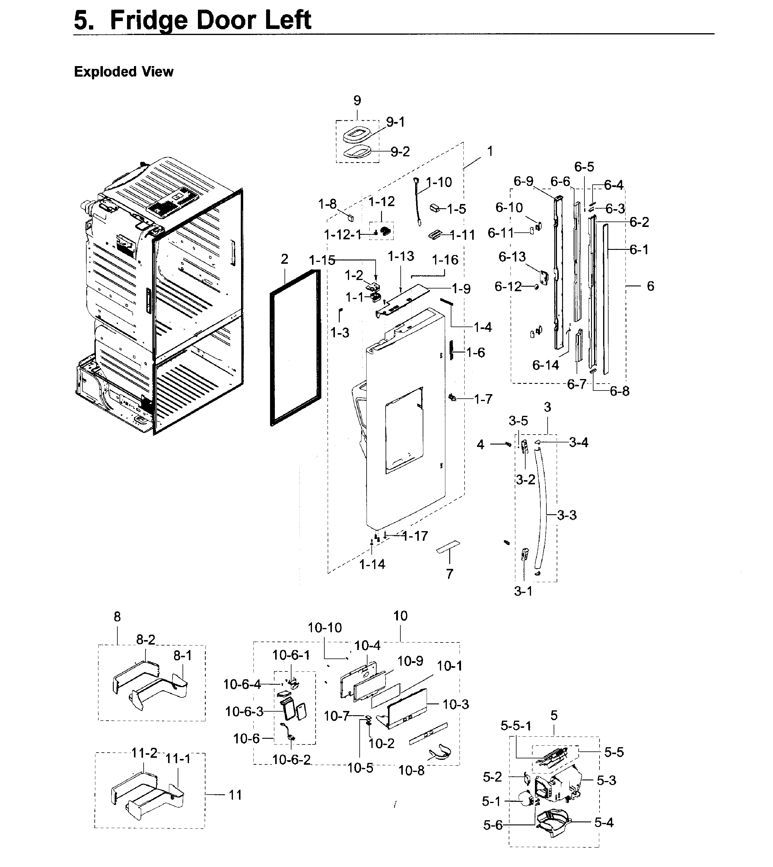 Fridge door l