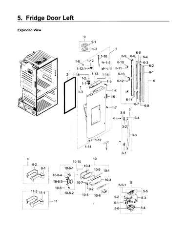 Fridge door l