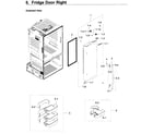 Samsung RF23HCEDBSR/AA-11 fridge door r diagram