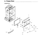 Samsung RF23HCEDBSR/AA-12 freezer door diagram