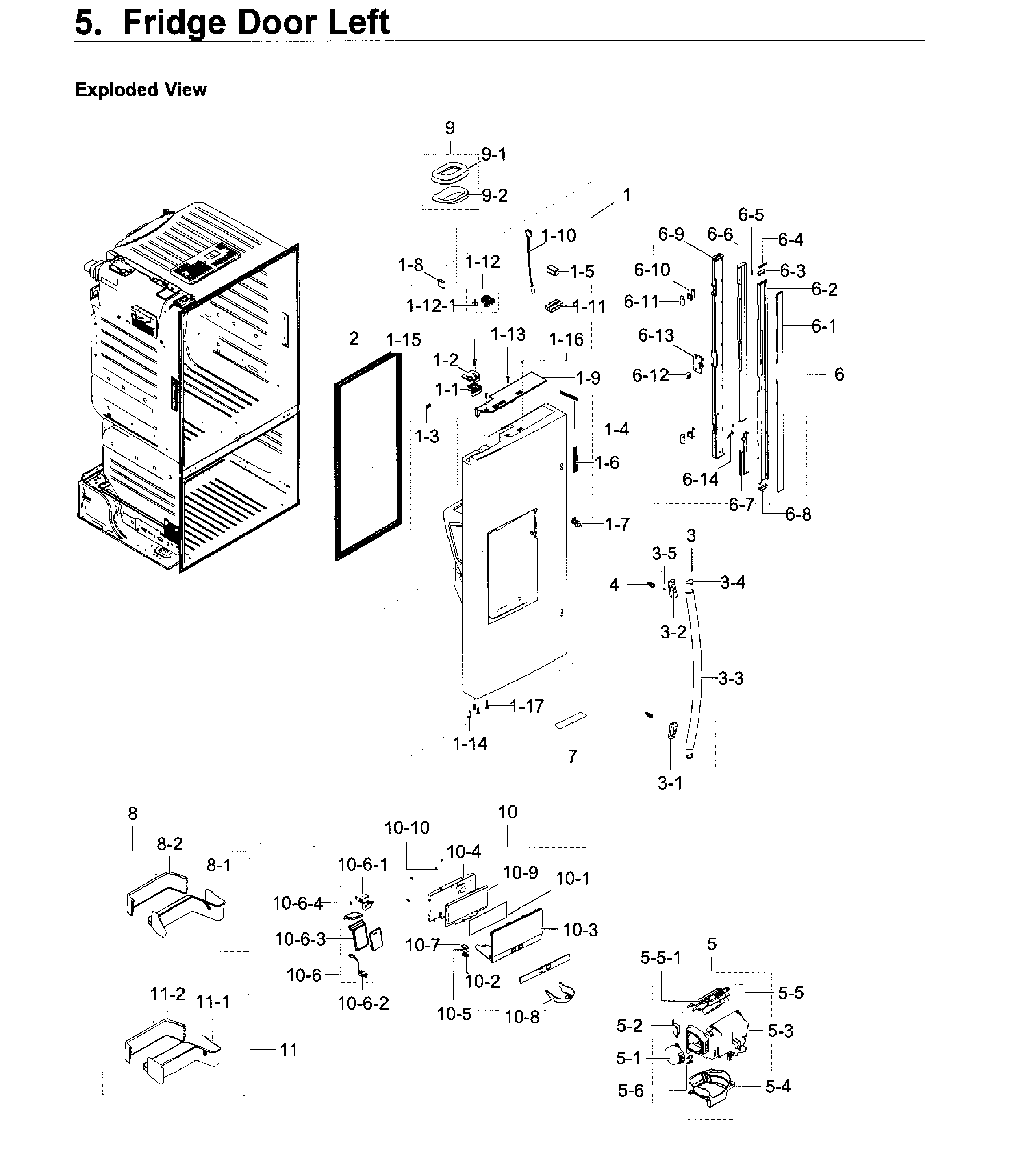 Fridge door l
