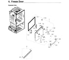 Samsung RF28HDEDPWW/AA-01 freezer door diagram