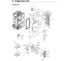 Samsung RF28HDEDPWW/AA-01 fridge door l diagram