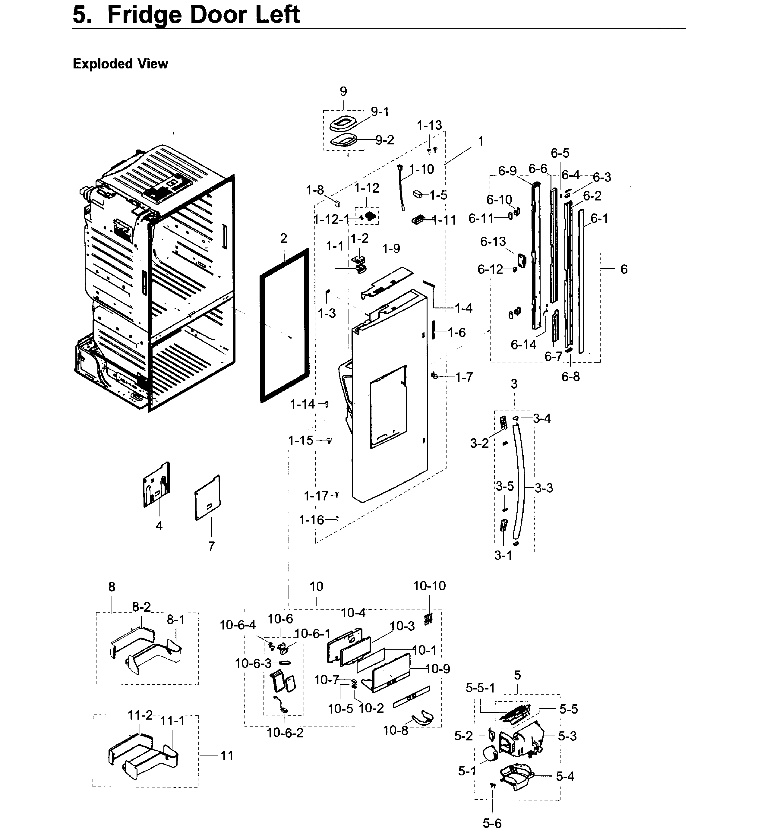 Fridge door l
