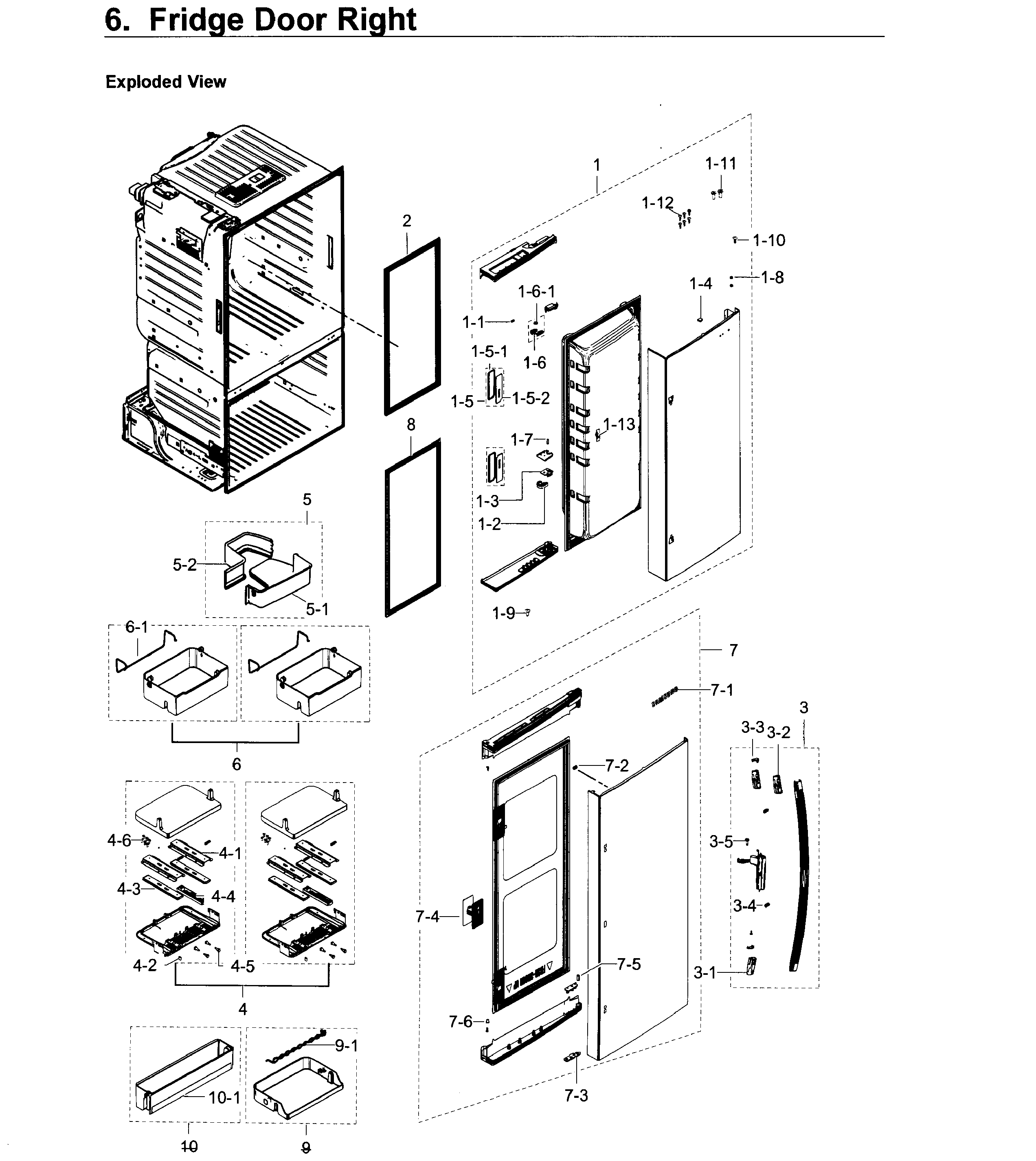 Fridge door r