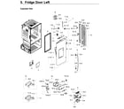 Samsung RF28HDEDPWW/AA-03 fridge door l diagram