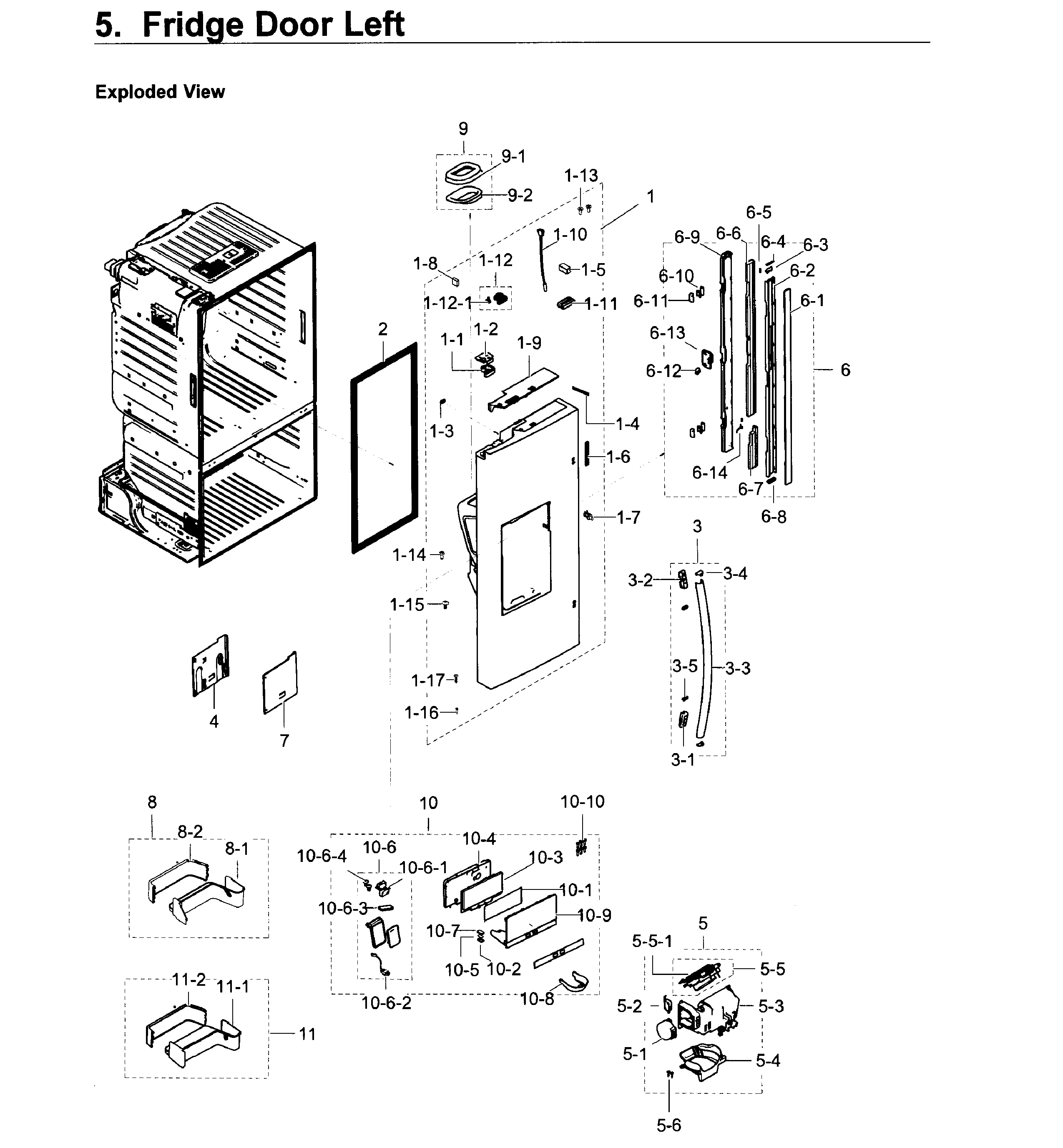 Fridge door l