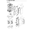 Samsung RF28HDEDPWW/AA-03 fridge door r diagram
