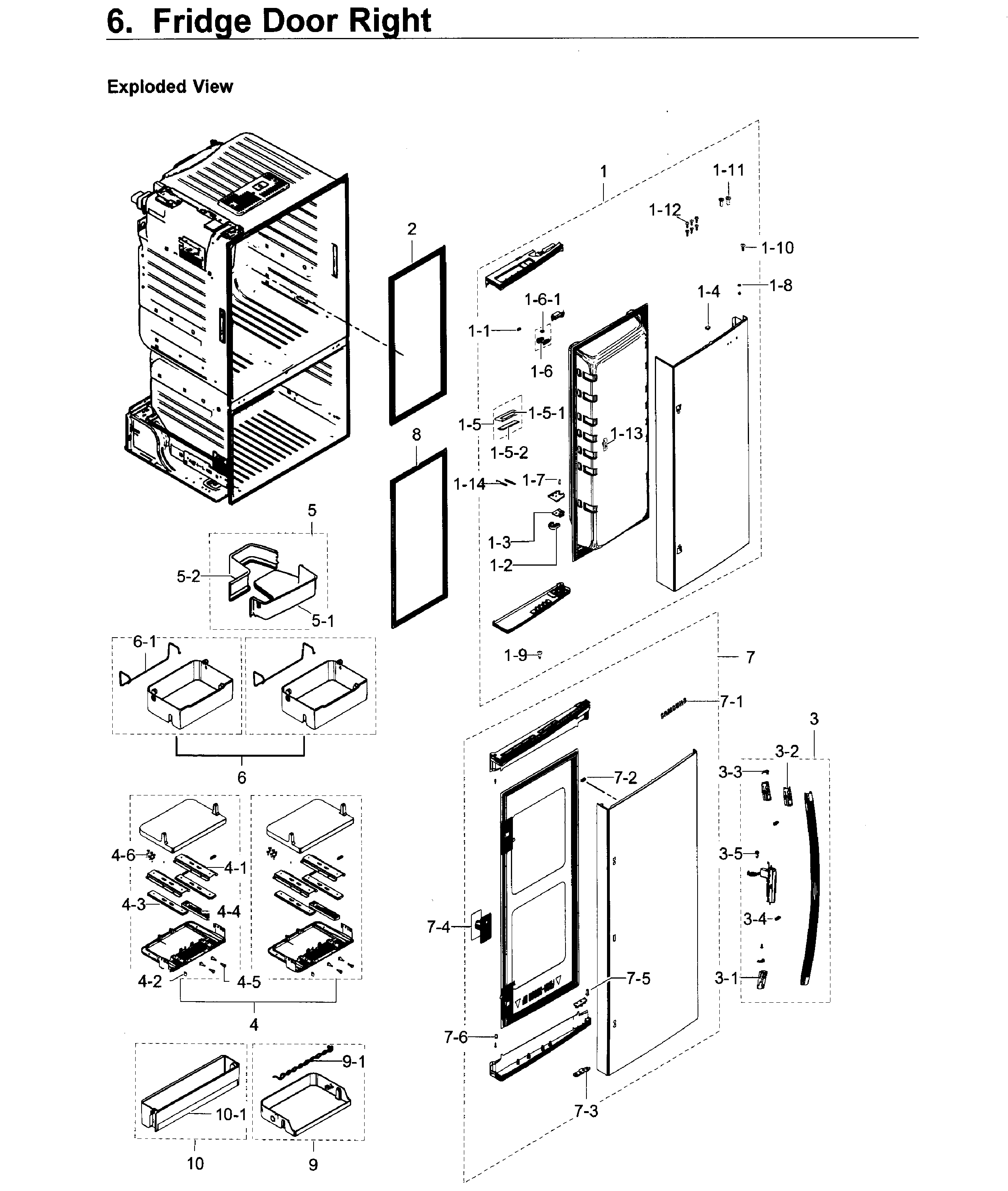 Fridge door r