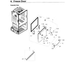 Samsung RF28HDEDPWW/AA-04 freezer door diagram