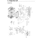 Samsung RF28HDEDPWW/AA-04 fridge door l diagram