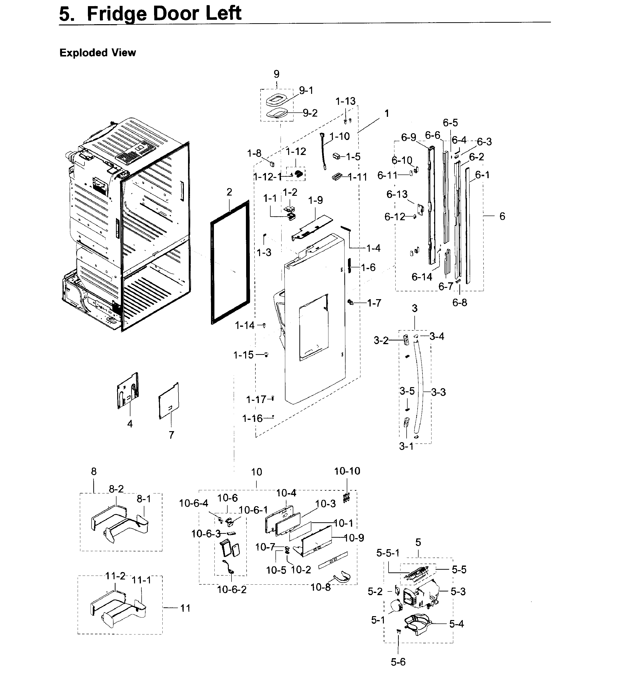Fridge door l