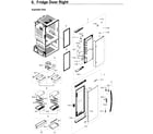 Samsung RF28HDEDPWW/AA-04 fridge door r diagram