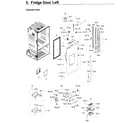 Samsung RF28HDEDPWW/AA-05 fridge door l diagram