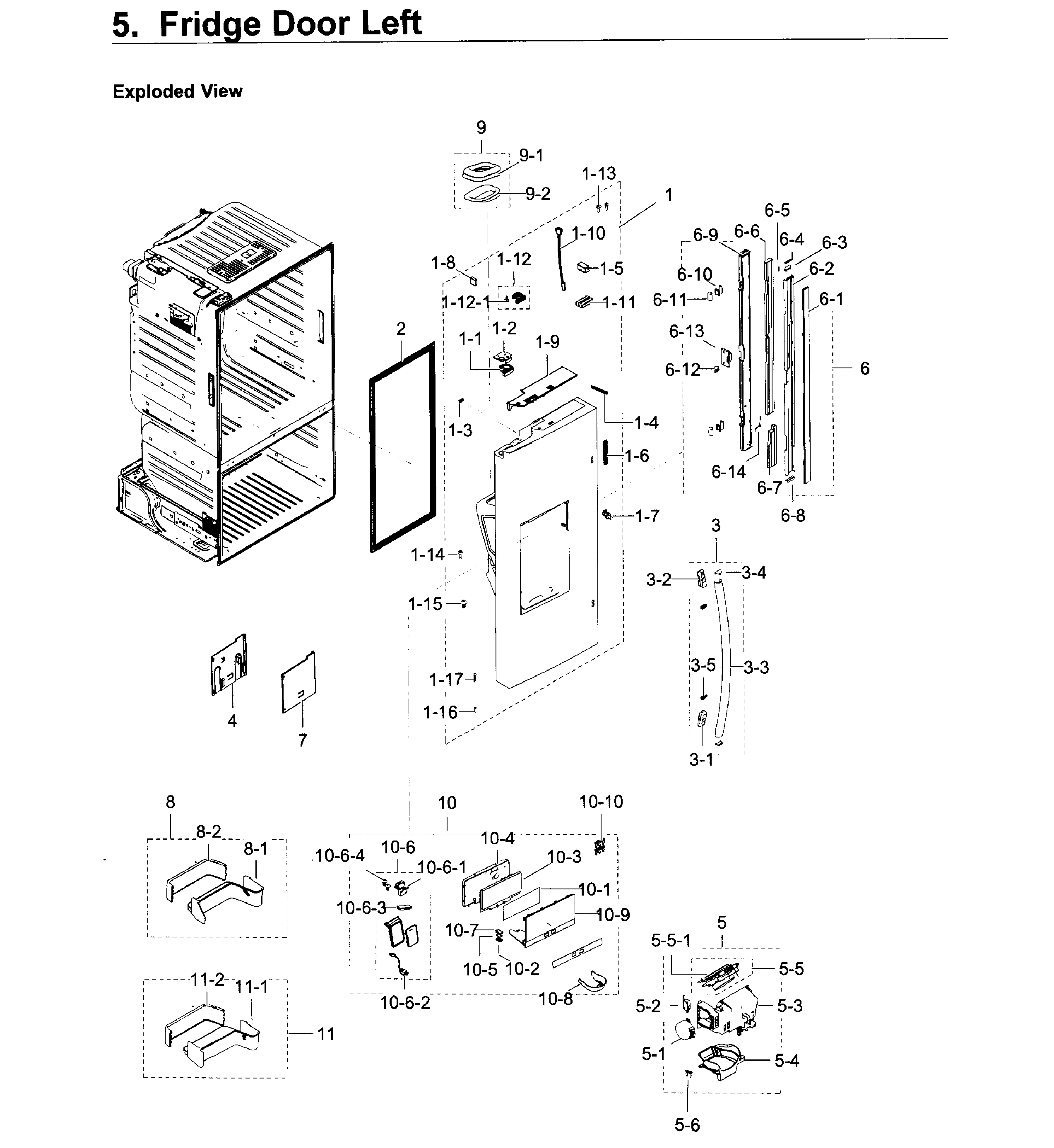 Fridge door l