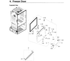 Samsung RF28HDEDPWW/AA-06 freezer door diagram